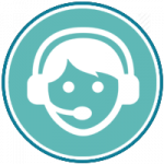 Person icon headset